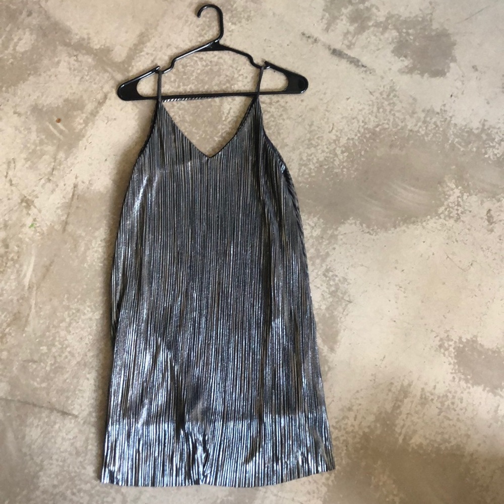 Matallic black/silver dress